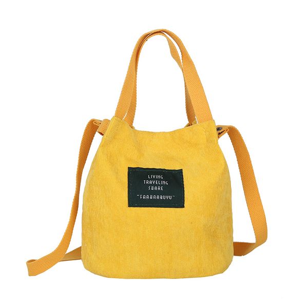 

fashion corduroy bucket bag women handbag shoulder shopping bag tote package crossbody bags satchel messenger