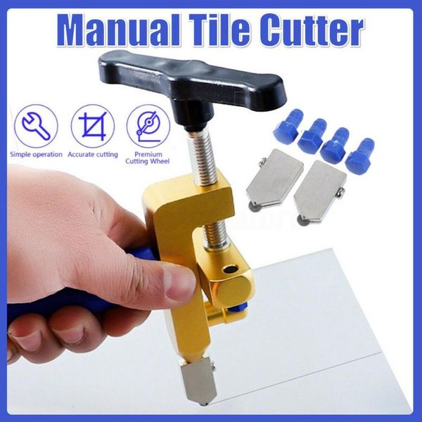 

one-piece glass knife body spare cutter heads spare feet professional easy glass tile cutter alloy aluminum tool hand tool sets