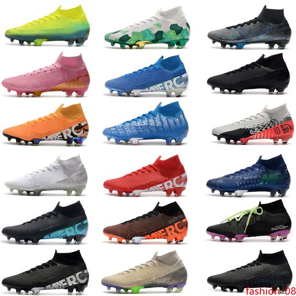 

2020 new mercurial superfly 7 elite se fg neymar ronaldo mens soccer cleats soccer shoes acc mens football boots scarpe da calcio
