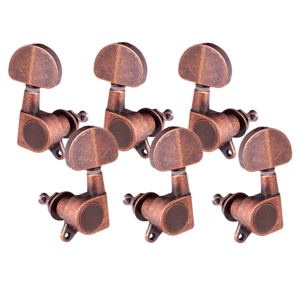 

red copper machine head tuning peg tuner for acoustic electric guitar - 3r3l