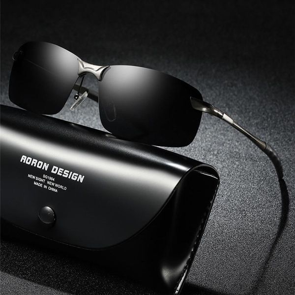 

aoron 2019 mens glasses polarized sunglasses male aviation metail frame quality sun glasses outdoor driving for accessories s4