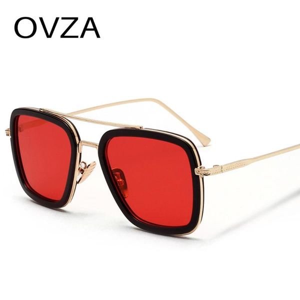 

ovza fashion sunglasses men rectangle twin-beams uv400 sun glasses women brand s1089, White;black