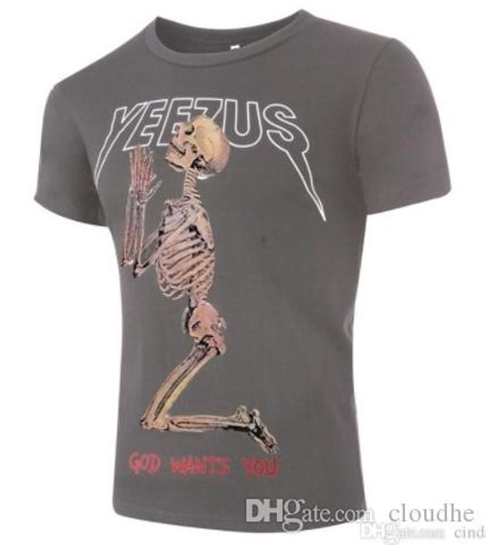 

summer tshirt men fashion cool skulls printed short sleeved tees designer tee shirts clothing gray, Black;red