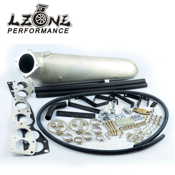 

lzone - cast aluminium intake manifold for 93-98 supra 2jzgte for 2jz intake manifold new brand jr-im33sl