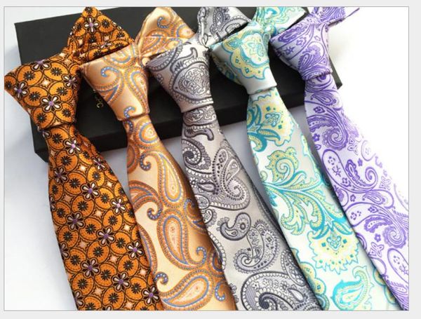 

pesley cashew flower polyester fashion men's tie, Blue;purple