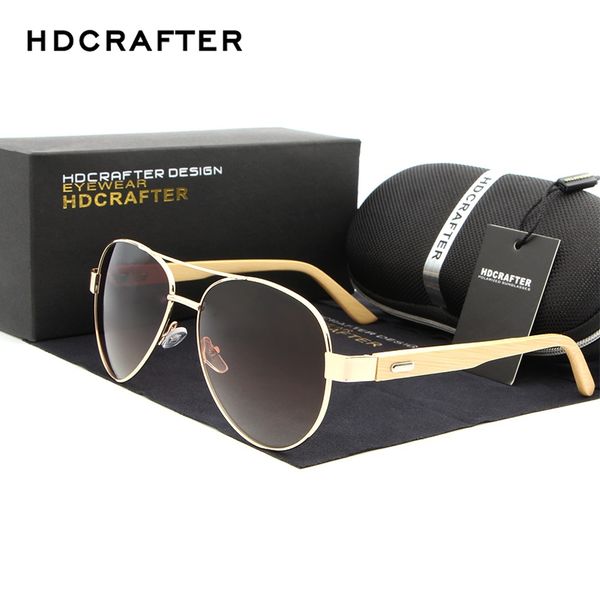 

hdcrafter 2020 bamboo sunglasses brand designer women wooden legs alloy frame sun glasses sunglass goggle uv400, White;black