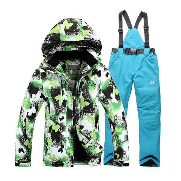 

2019 new arrival winter suit sets waterproof windproof women ski jacket and pants warm thicken breathable clothes