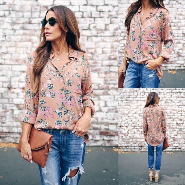 

new designer shirts for women fashion loose long sleeve womens blouse lapel neck womens casual shirts, White