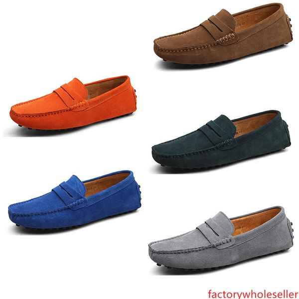 

2020 new men casual shoes espadrilles chestnut fashion triple simple dark blue male trainer sneaker soft outdoor walk fast shipping