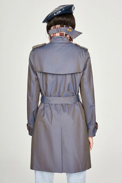 

england style women trench coat 2019 fall/winter double-breasted windbreaker coat chic women's elegant overcoat a637, Tan;black