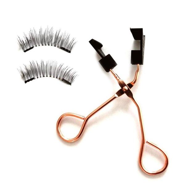 

new 1 set magnetic eyelashes applicator clip soft magnet to wear glue-magnetic lash applicator tool makeup waterproof