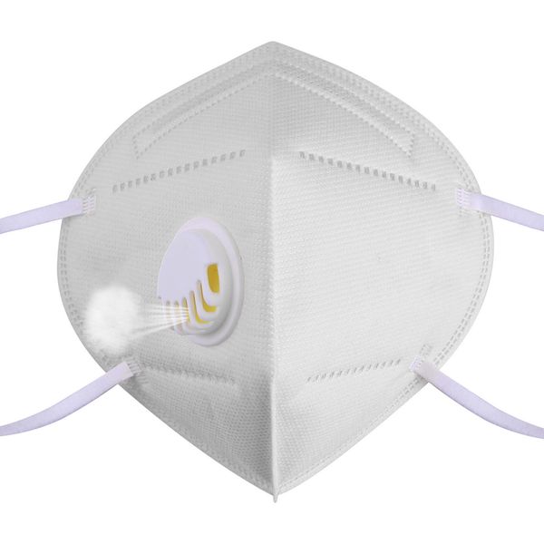 

kn95 маска для лица anti dust droplet filter valve с дыхательным клапаном блокирует крошечные частицы белая многоразовая маска для рта woman