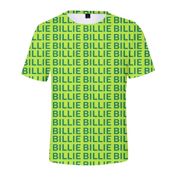 

billie eilish t shirt men and women hiphop streetwear letter white and black brother big 4xl, White;black