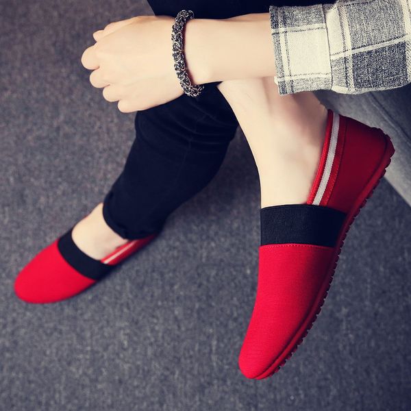 

2020 social youth beijing cloth shoes fashion versatile personalized canvas casual men shoes sell well on special sale, Black