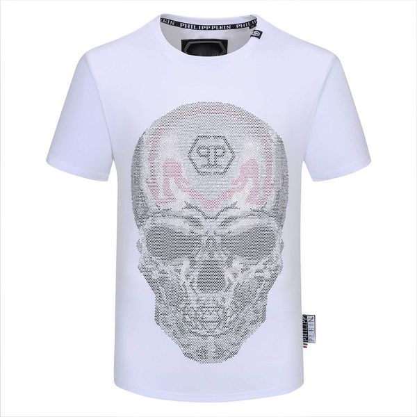 

2020 мужские бренд мужской и женской футболки качества летом высокий инкрустированный бриллиантами короткими рукавами новая мода случайные м, White;black