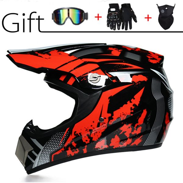 

1set send 3 pieces gift motorcycle helmet children off-road helmet bike downhill am dh cross capacete motocross casco