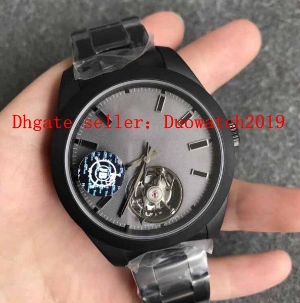 

mens selling jb factory real seagull tourbillon movement watches mens mechanical 3131 watch men steel 116400 sapphire 42mm wristwatches, Slivery;brown