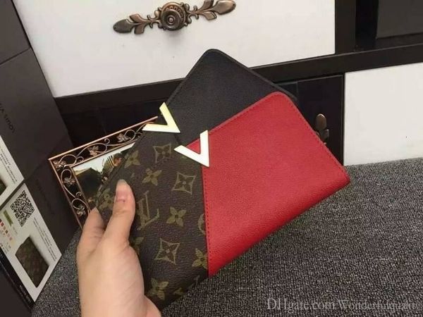 

2019 m56175 fashion women v style clutch bag wallets purse mini clutches exotics evening chain belt bags