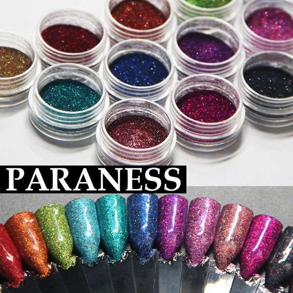 

paraness colors decorations colorful star glitter mix nail glitter holo for nail sequins art 1g, Silver;gold