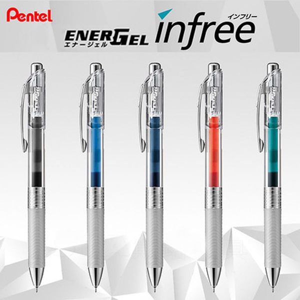 

pentel transparent pen color core neutral pen 0.5mm smooth speed dry bln75tl handbook graffiti neutral