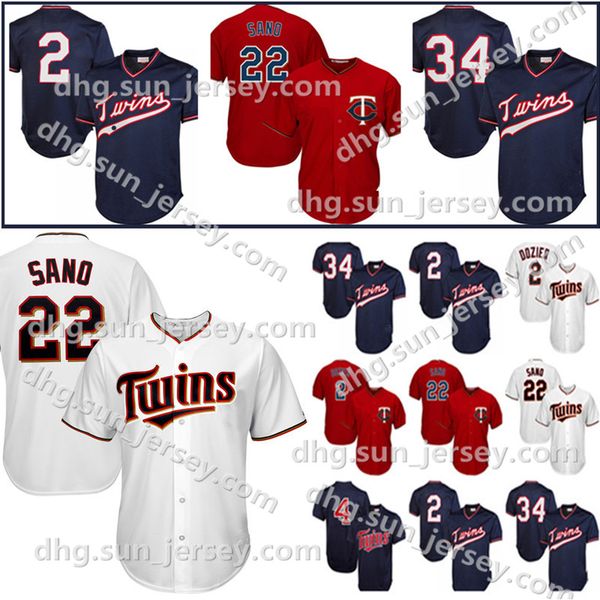 

Mens Minnesota 22 Miguel Sano 2 Brian Dozier Twins jersey Baseball Jersey 34 Kirby Puckett 4 Paul Molitor Stitched Jerseys Cheap Sale