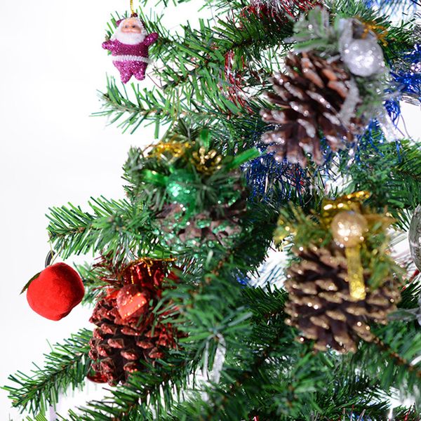 

4 pcs pine cones christmas pendant cute hanging delicate wood pinecone christmas tree decoration for xmas new year party holiday