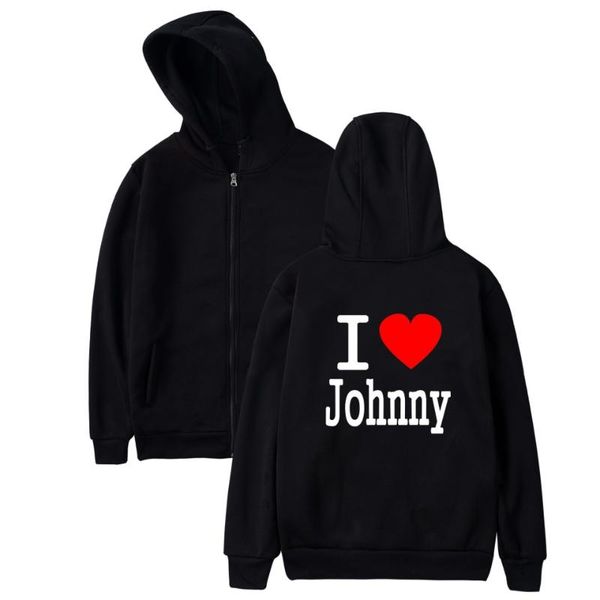 

джонни холлидей вентиляторы толстовки мужчины zipper harajuku новая мода марка streetwear tracksuit сыпучие толстовки мужчины плюс размер, Black