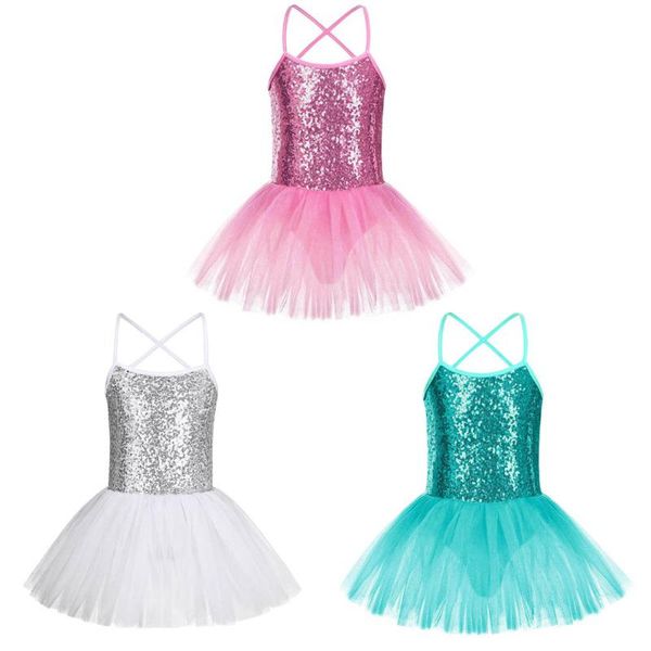 

fonlam girl ballet leotard ballerina dress sequined camisole ballet tutu dress leotard for girl kid, Black;red