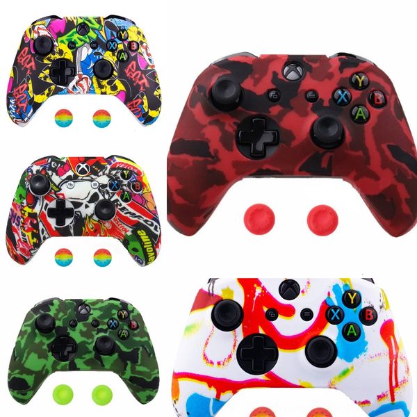 

kedjh x silicone protective case cap grips cover for xbox one 1set s gaming controller
