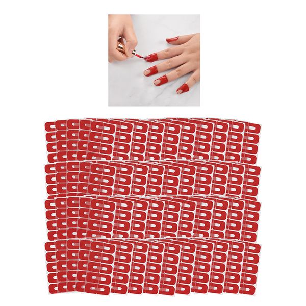 

200 pieces u-shape nail tapes cuticle guard overflow nail polish covers stickers