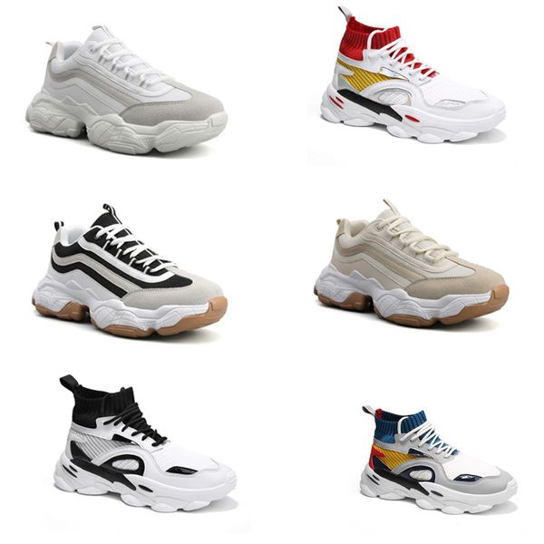

2020 non-brand men running shoes sock shoes platform dad chaussures mens trainers walking athletic sport sneakers vintage 40-44 1-13, White;red