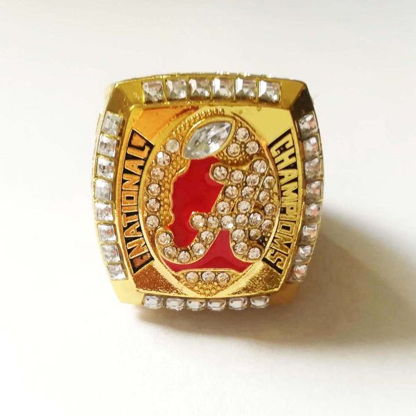 

2011 alabama crimson tide национального чемпионат (сабан) американский футбол кольцо сувенирных мужчин вентилятор brithday подарки оптом бес, Golden;silver