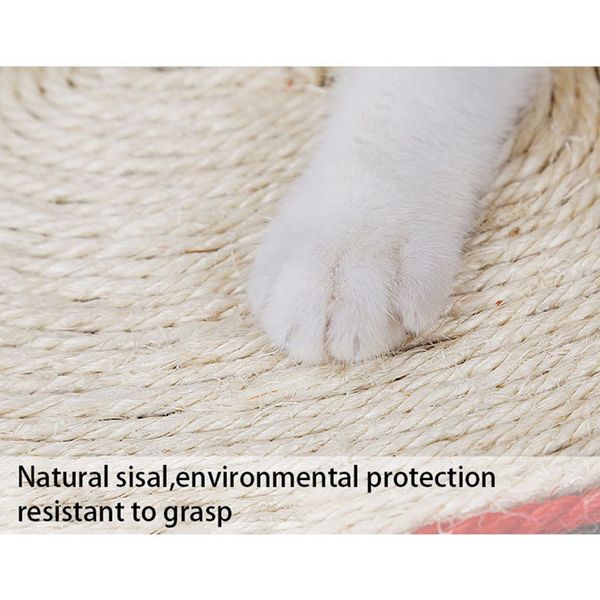 

pet cat pad scraping sisal pad cat scratch board bat-shaped durable sisal fabric toy cats pet grab pad cat supplies hot