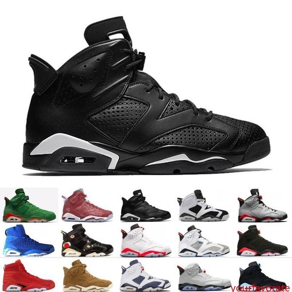 

2019 bred vi 6 6s mens basketball shoes infrared 23 3m reflective tinker hatfield slam dunk cny wheat men sports sneakers designer trainers