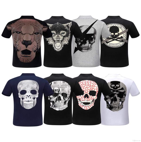 

черный 0-образным вырезом тройник новая мода грудь вышивка волк мужчины футболка с коротким рукавом повседневная футболка хипстер фрактальны, White;black