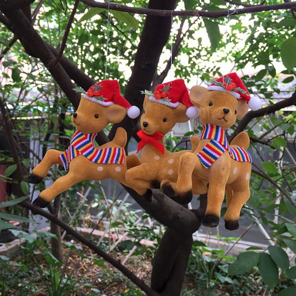 

hanging deer pendant decoration ornament cartoon gift for christmas tree new year hg99