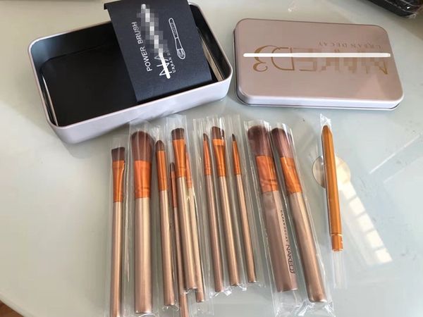 

Naked make up tool profe ional makeup bru he 12 pc et powder bru h co metic et portable iron box travel et, Yellow