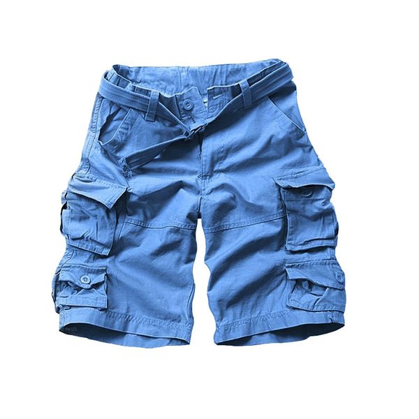 

2019 new summer cotton loose half camouflage style men shorts cargo shorts for man with belt drop shipping abz274, White;black
