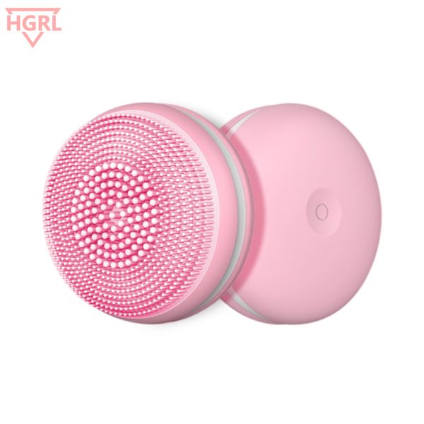 

mini electric silicone facial cleansing brush sonic vibration massage usb rechargeable smart ultrasonic face cleaner beauty tool
