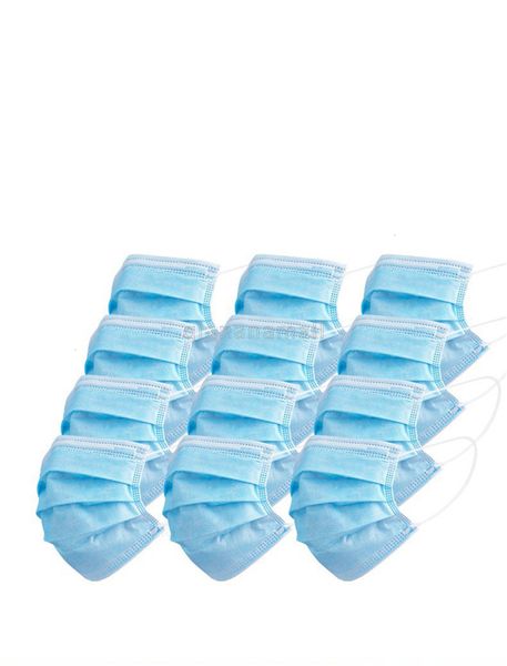 

3 face 50pcs layers disposable proof facial cover masks set dust mask man woman m2ub