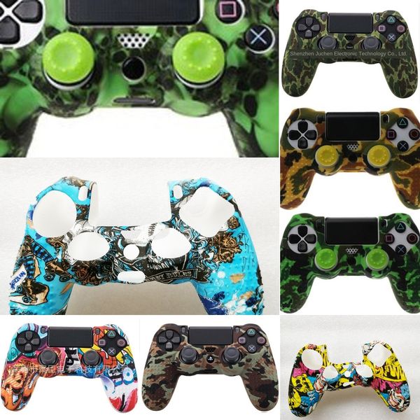 

d7fj9 anti slip controller silicone case ps4 w grip cap for playstation cover white l41f