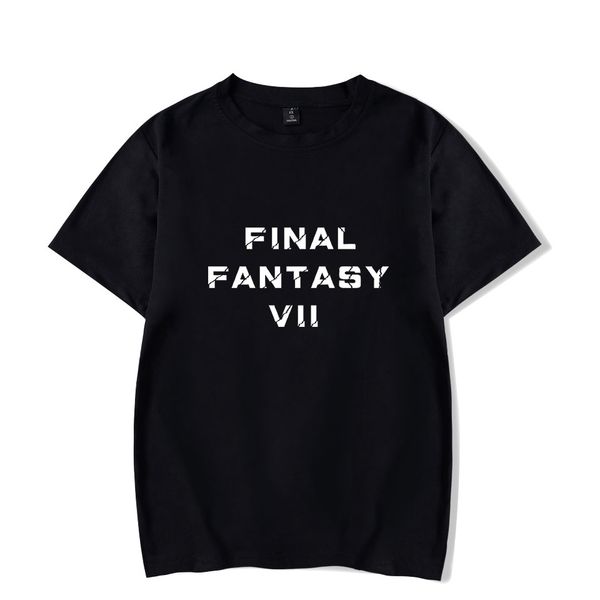 

new men final fantasy vii t shirt game harajuku leisure personality ff7 tshirt women cotton black wild student 4xl, White;black