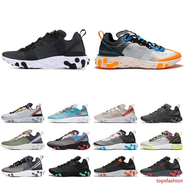 

design react element 87 55 mens womens runing shoes sail solar red royal tint mens trainers sneaker shoes size 36-45