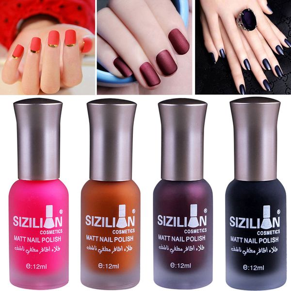 

12ml matte dull fast-dry nail polish fast dry long lasting color resistant flexible shiny nail art new product fashion tool #zer