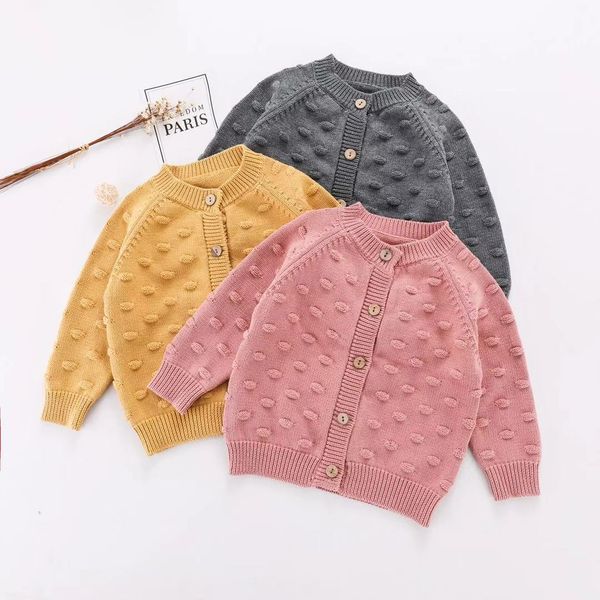 

baby girl sweaters pompom knitted toddler cardigan autumn kids sweater cardigans baby boy clothes jacket cardigan for girl girls, Blue