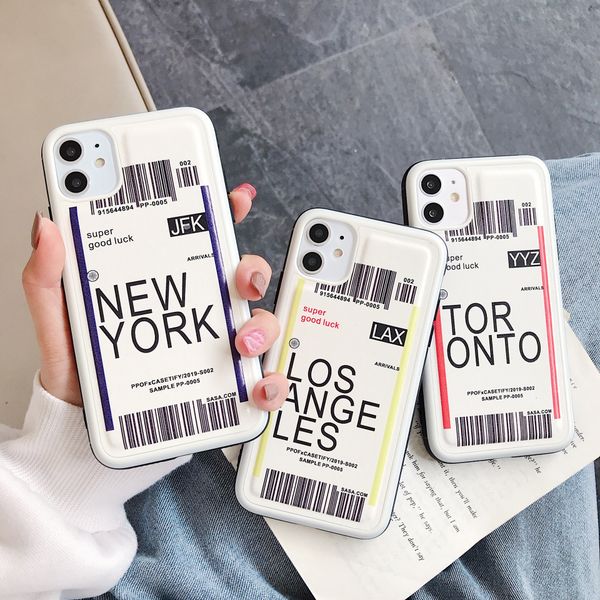 

CASETiFY Нью-Йорк LosAngeles Рейсы силиконовые мягкие все включено против падения телефон