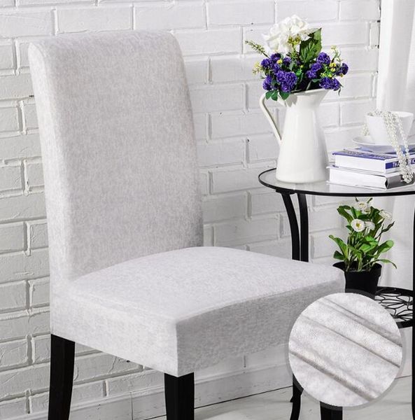 Plain cadeira de linho cobre tamanho universal Simples e curto família hotel computador cadeira de jantar cadeira de casamento elástico cobre