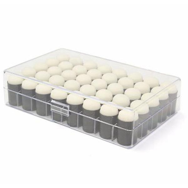 

40pcs finger sponge dauber painting ink pad stamping brush craft case art tools with box office school darwing diy craft