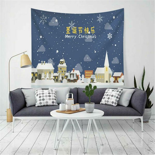 

us christmas themed tapestry xmas holiday wall hanging tapestry home room decor