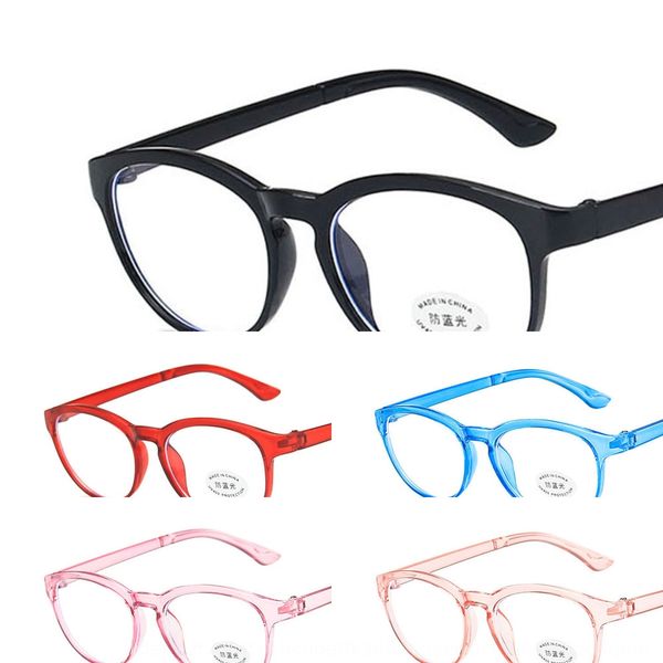 

children's anti-blue-ray frame 2020 small round frame baby men's glasses and women's children's net class plain glasses, Silver
